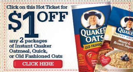 quaker oats coupons